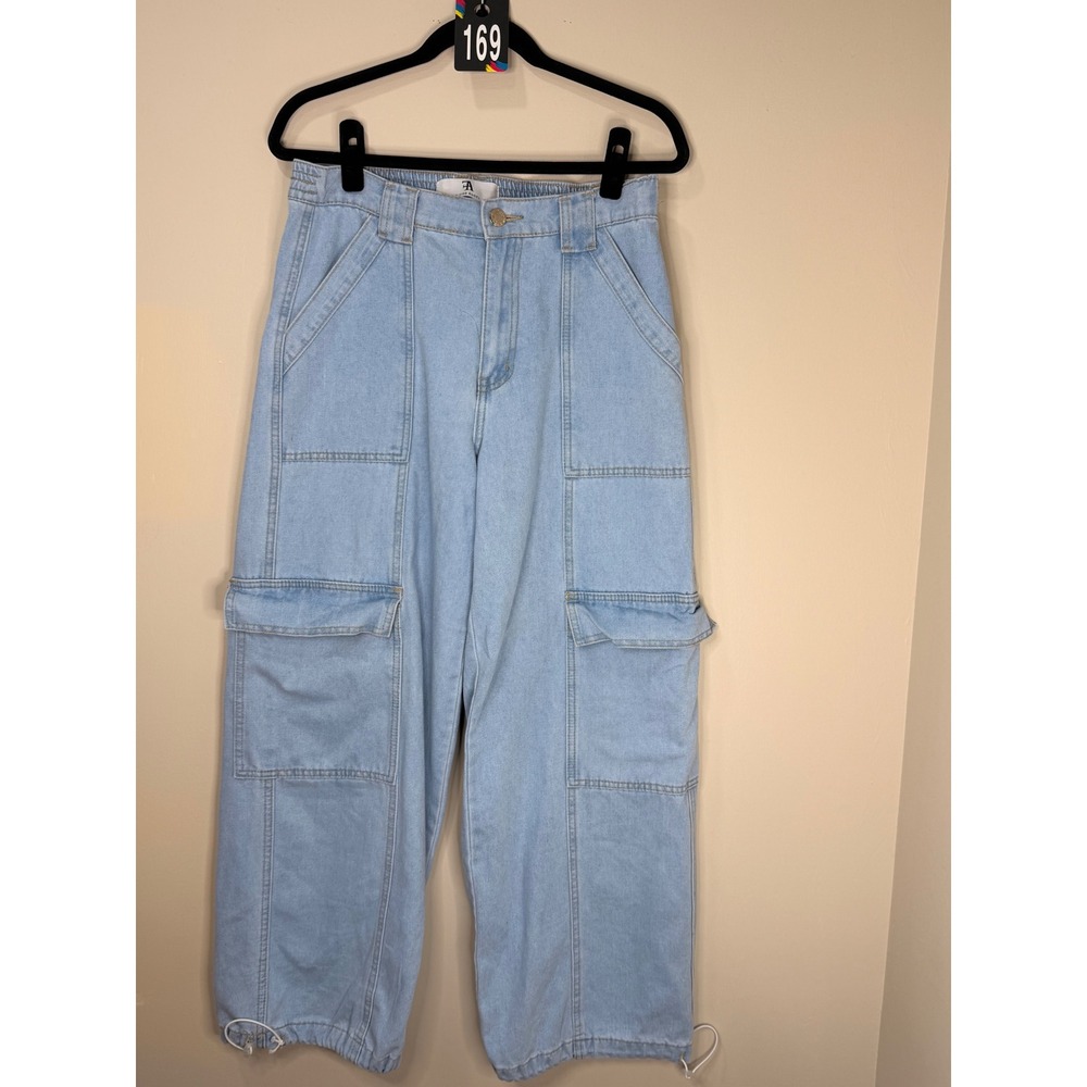 #169 FLYING ANGEL Sz. 11 / 30 w: 32-34 r: 12 I: 30‎ Cargo Jeans Wide Leg
